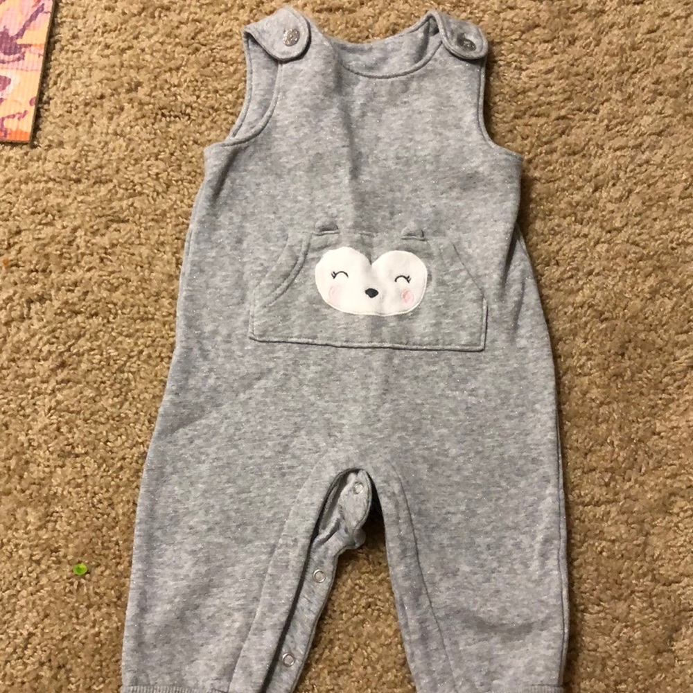 Gray overalls